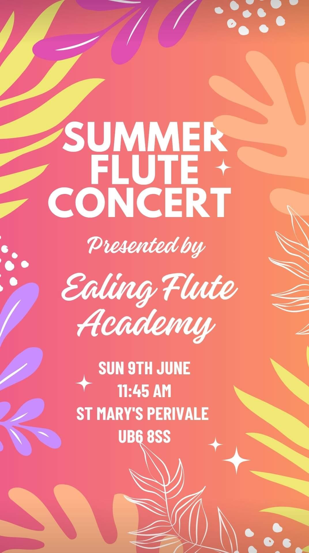 EFA Summer Concert 2024 - flyer